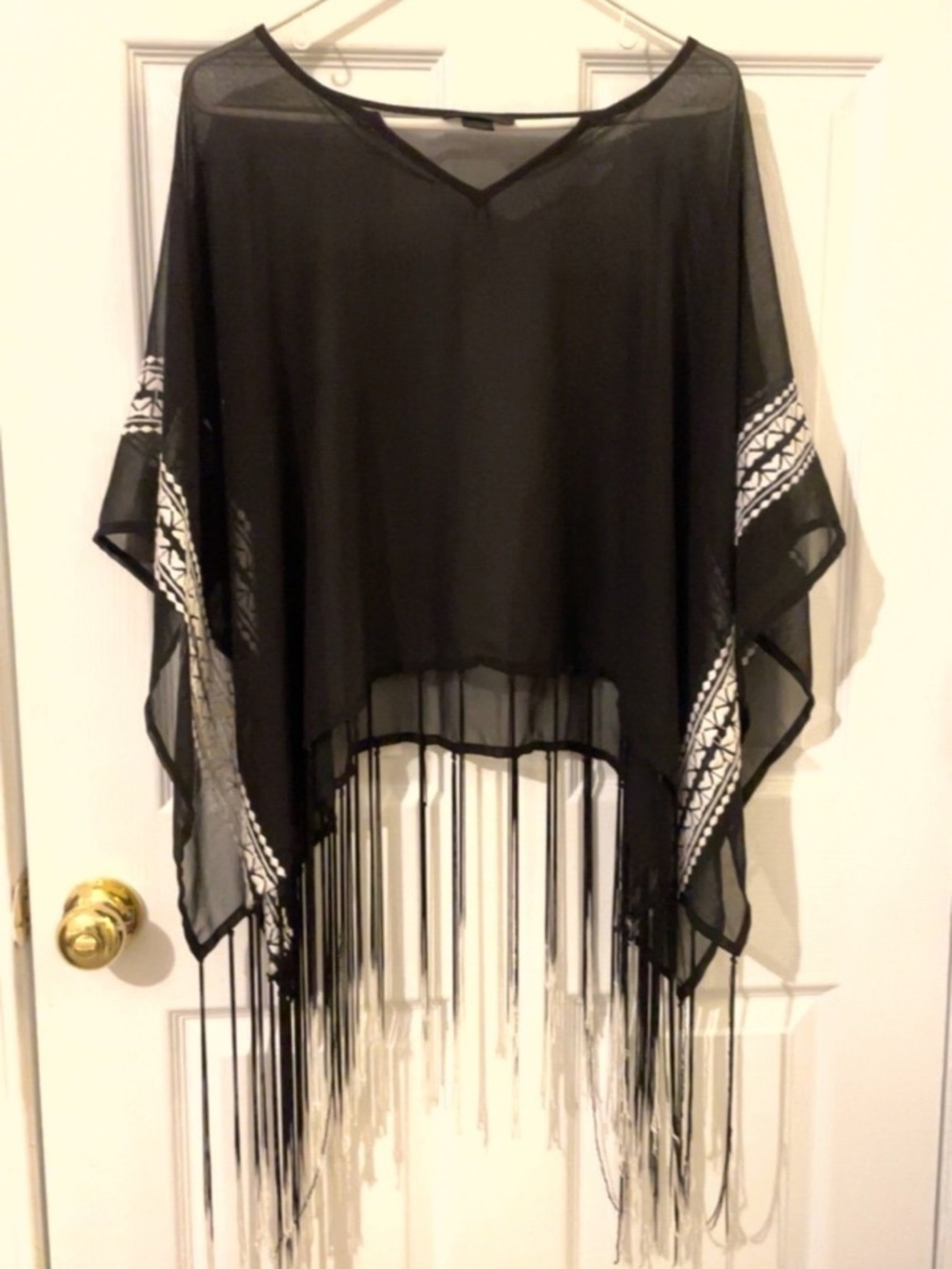 Women’s Sheer Poncho Top/Swim Coverup
